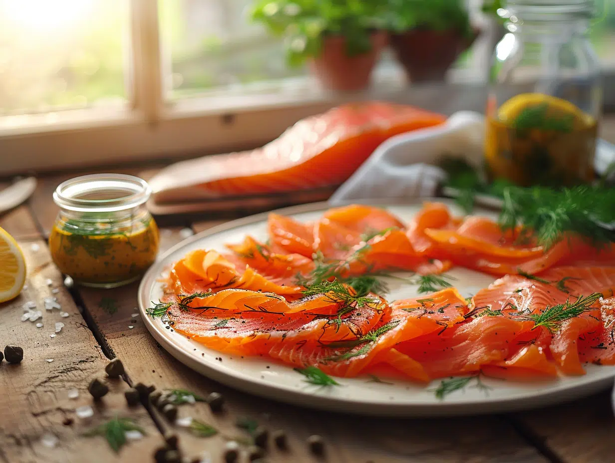 Secrets dévoilés : la recette du saumon gravlax par un chef étoilé