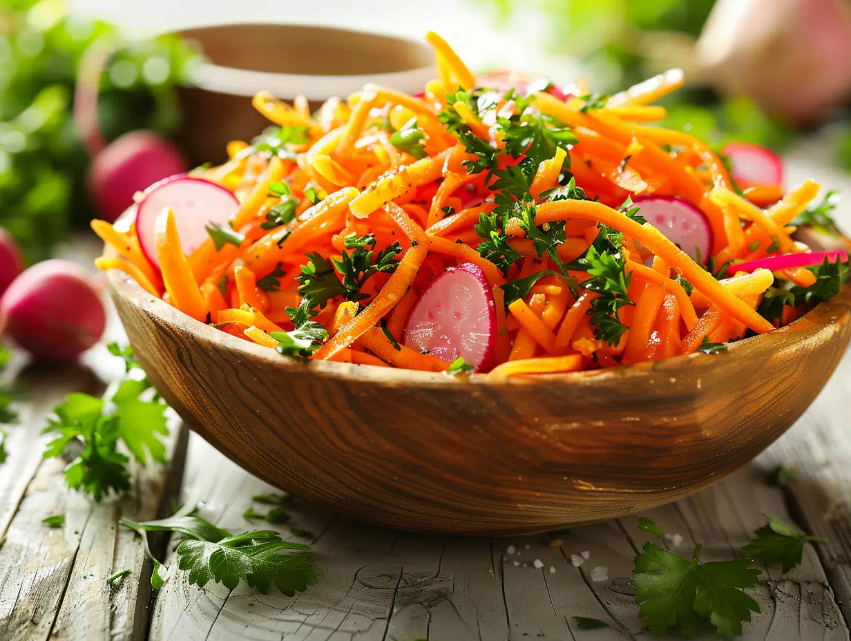 Recette salade radis noir et carottes : saveurs croquantes et santé
